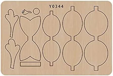 Okjew Elegant Bowknot Cutting Dies for DIY Crafts - Wood Board and Alloy Steel Blade Beautiful Bowknot Making Template (Y0344 Wood)