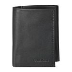 Calvin Klein Men's RFID Slim Leather Trifold Wallet, Black, One Size