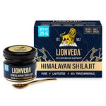 LIONVEDA 25g Original Himalayan Shilajit Resin(Certified Gold Grade) for Men, Gym, Stamina, Energy & Improved Health | 100% Pure Shilajit/Shilajit Liquid (25gm (Pack of 1))