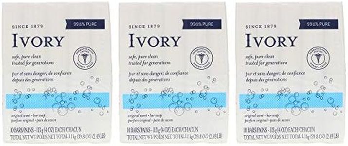 Ivory Soap, Original 4 oz Bars 10 ea (Pack of 3)