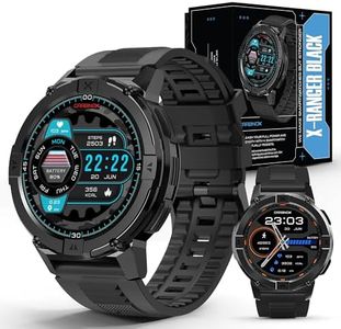 CARBINOX X-Ranger Smart Watch (Answer/Make Calls), Rugged Fitness Tracker IP69K Waterproof, Compatible with android and IOS, 14 Days of Battery Military Durable, AMOLED Screen