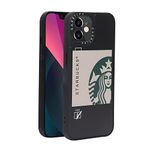 PHONE RING HOLDER Ultra Hybrid Camera And Drop Protection Back Cover Case For Iphone 11 (Tpu + Polycarbonate, Starbuck Quotes) (Card), Multicolor