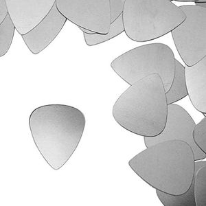 ImpressArt - Premium Metal Stamping Blanks for Metal Stamping and Jewelry Making (24 Pack) (1 1/4" Guitar Pick, Aluminum)