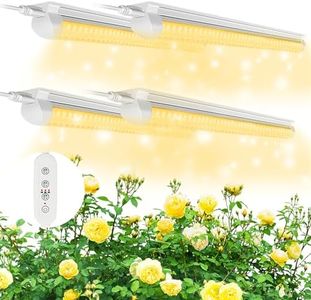 SHOPLED 2FT LED Grow Light, 80W(4 × 20W) T8 Full Spectrum LED Grow Lamp for Sunlight Replacement with AU Plug, Linkable Warm White Plants Growing Lights for Indoor Plant, Greenhouse, Seedling-4Pack