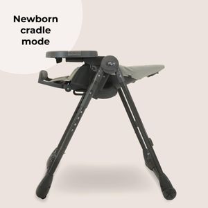 My Babiie Highchair – Grey Adjustable Baby Feeding Chair