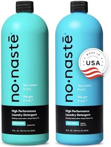 Nonaste Liquid Laundry Detergent - 32 Fl Oz (Pack of 2) - Activewear Laundry Detergent for Workout Clothes & More - Scented & Unscented, Gentle & Color Safe