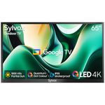 SYLVOX 65" QLED Smart TV, 4K UHD Outdoor TV Compatible with Google TV, Waterproof 1000nits Outside TV for Partial Sun, Share to TV, Voice Control, Quantum Dot Colour (Deck Pro QLED 2.0) - 2024 Model