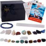 Healing Crystals set 23pcs- crystals for beginners- crystals and gemstones healing - Chakra stones crystal set- Healing gift set- UK Seller