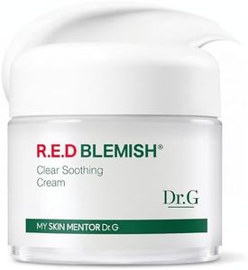 Dr.G Red Blemish Clear Soothing Cream, 70ml - Moisturizing Recovery Cream for Sensitive Acne-Prone Skin; Cica Soothing Moisturizer, Korean Skin Care, Korean Skincare, Kbeauty, K Beauty, Korean Beauty
