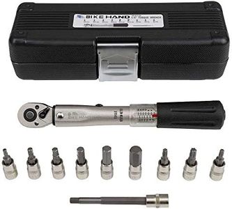 BIKEHAND Bicycle Bike 1/4 Inch Driver - Torque Wrench Allen Key Tools Socket Set Kit 2-24Nm - Micro Adjustable