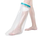 Fasola Leg Cast Cover for Shower, Waterproof Plaster Dressing Protector for Broken Toe, Ankle, Foot Wound, Burns, Reusable Leg Cast Bag Keep Wounds & Bandage Dry