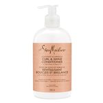 Shea Moisture Coconut & Hibiscus Curl & Shine Conditioner for Thick, Curly Hair with Silk Protein & Neem Oil to Moisturize & Soften 384 ml