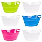6 Pcs Plastic Ice Bucket for Partie