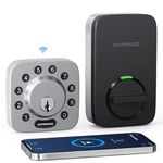 ULTRALOQ Smart Lock U-Bolt WiFi, Built-in WiFi Smart Door Lock with Door Sensor, Keyless Entry Door Lock Deadbolt, WiFi Deadbolt Lock, Voice Control with Alexa, App Remote Access, Share Access