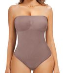 Gotoly Strapless Shapewear Bodysuit for Women Tummy Control Thong Body Shaper Seamless Body suit Tank Top