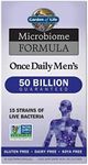 Probiotics for Men - Dr Formulated 50 Billion CFU Probiotic + Prebiotic Fiber for Men’s Digestive & Immune Health, Garden of Life 15 Strains, Daily Constipation Relief, Gas & Bloating, 30 Capsules