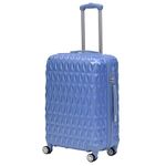 CMY Lightweight 4 Wheel ABS Hard Shell Travel Trolley Luggage Suitcase Set, Medium 24" Hold Check in Luggage (Ice Blue)