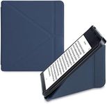 kwmobile Origami Case Compatible with Kobo Sage Case - Slim PU Leather Cover with Stand - Dark Blue