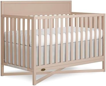 Dream On Me Owen 5-in-1 Convertible Full-Size Baby Crib in Seagrass, GreenGuard Gold & JPMA, Converts to Toddler, Day, & Full-Size Bed, Non-Toxic Paint, Safe Sleep Environment
