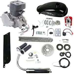 Tipyoumall Upgraded Bicycle Engine Kit, 2 Stroke Motorized Bike Engine Motor Kit 100cc Super Fuel-efficient Fit Modified Full Set for 26"-28" Bikes