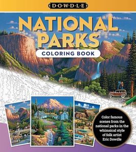 National Parks Coloring Book: Color famous scenes from the national parks in the whimsical style of folk artist Eric Dowdle (Dowdle Coloring Book, 1)