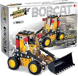 Construct IT Bobcat - 129 Piece Bobcat Construction Kit - STEM Toys for 8+ Year Olds - Build Your Own Metal Bobcat - STEM for Kids Ages 8-12