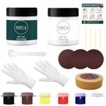 GDDP Fiberglass Repair Kit for Boat, 200ml Fibreglass Repair Kits Can Quickly Repair Cracks, Scratches, Gaps, Gel Coat Repair Kit Marine for Fiberglass, Acrylic, Porcelain