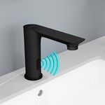 Plantex Solid Brass Automatic Touchless Faucet for Wash Basin/Faucet with Sensor for Kitchen Sink/Electronic Basin Tap/Table Top Faucet (Black)