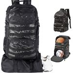 TRAILKICKER Large Basketball Backpack Bag with Ball Compartment and Shoe Pocket Outdoor Sports Equipment Bag