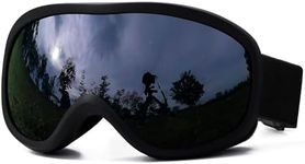 AVV OTG Ski Goggles for Men Women With Anti-Fog Dual Layer lens, UV400 Snow Goggle for Snowboarding Snowmobiling Skating