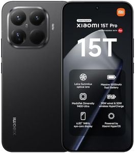 XIAOMI 15T Pro, Smartphone 12+1024GB, 6.83" 144Hz Eye-care Display, MediaTek Dimensity 9400+, 50MP Leica 5x Pro Telephoto, 5500mAh, Black, Charger Not Included,2-years warranty