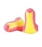 Howard Leight LL-1 Laser Lite Disposable Uncorded Foam Earplugs, Polyurethane Foam, One Size, Pink/Yellow (Pack of 200)