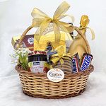 Easter Gift Baskets for Women - Thoughtful and Festive Presents for the Spring Holiday with grape juice, Chocolates, Cookies, And Fruit Jam | Easter baskets | Easter eggs | easter chocolates