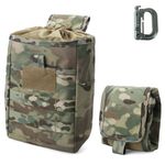 WYNEX Molle Dump Pouch, Tactical Slingshot Ammo Pouch Foldable Mag Dump Pouch Magazine Utility Roll Up Wiast Bag Drawstring for Belt Pack Accessories