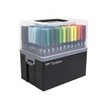 108-Piece Dual Brush Pen Set by Tombow - Complete Marker Collection in Portable Case