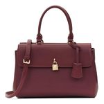 Miraggio Sierra Solid Handbag For Women With Detachable & Adjustable Sling/Crossbody Bag, Wine