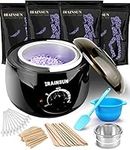 Waxing Kit, IRAINSUN Hard Brazilian Hard Wax Kit for Hair Removal, Wax Warmer Machine Kit Women and Men Bikini Full Body Face Facial Eyebrows Legs Armpit, At Home Waxing Pot kit