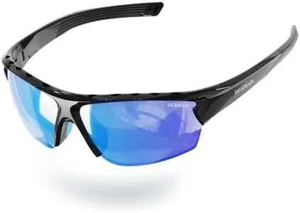 DEAFRAIN Polarized Sport Sunglasses for Men Women Baseball Fishing Cycling Running Driving Glasses TR90 Unbreakable Frame