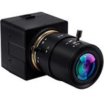 ALPCAM Webcam 5 Megapixel 1944P USB Camera with Full HD Wide Angle 2.8-12mm Varifocal Lens Aptina MI5100 USB Cameras,High Speed USB 2.0 Computer Camera for MAC/Windows/Linux/Raspberry