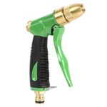 STYDDI All Metal Hose Pipe Spray Gun, Heavy Duty Garden Hose Spray Gun with Brass Tip, High Pressure Garden Hose Nozzles with Adjustable Spray Patterns, for Lawn Watering, Car Washing & Pet Showering