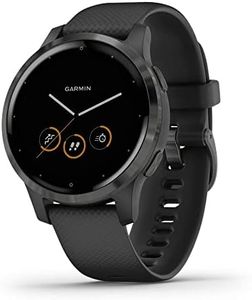 Garmin Vivoactive 4, GPS Smartwatch, Features Music, Body Energy Monitoring, Animated Workouts, Pulse Ox Sensors and More, Black