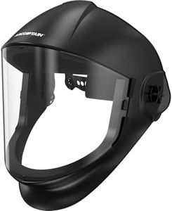 ARCCAPTAIN Premium Anti-Fog Safety Face Shield, Clear Polycarbonate Full Face Mask with Impact Protection and Adjustable Ratcheting Headgear, ANSI Z87.1 Certified for Grinding and Cutting