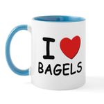 CafePress I Love Bagels Mug 11 oz (325 ml) Ceramic Coffee Mug