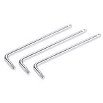 uxcell Socket Breaker Bar L-Shape Extention Bar Wrench 1/4-Inch Square Drive Cr-V Steel 3 Pcs