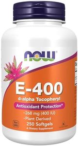 NOW Foods Supplements, Vitamin E-400 IU, D-Alpha Tocopheryl, Antioxidant Protection*, 250 Softgels