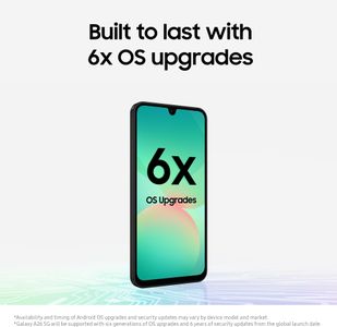 Samsung Galaxy A26 5G Smartphone, 256GB – Light Green