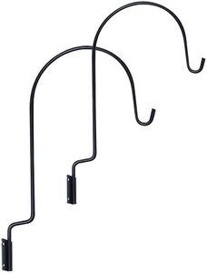 Panacea Deck Hanger Hooks, Black, 8.75" Hangers, Pack of 2