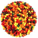 UPINS 1200Pcs Fall Pony Beads,Autumn Thanksgiving Pony Beads for Jewelry Making Necklace Bracelets Earrings Hair Beads DIY Crafts Thanksgiving Autumn Party Decoration Supplies