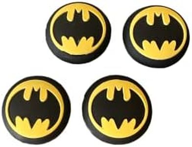 Esports Discounts DC Comics Controller Thumb Grip Silicone Caps Compatible for Playstation PS5 PS4 Pro Slim PS3 Xbox One 360 Series S X Switch Pro Controller Batman - Two Controller Pack