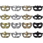 FEQO 16 Pieces Masquerade Masks Vin